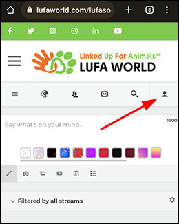 notification mobile profile icon